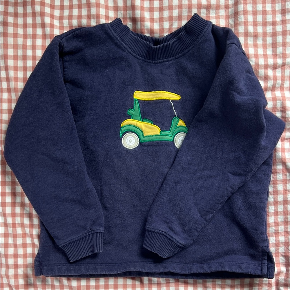 Luigi kids golf cart sweatshirt